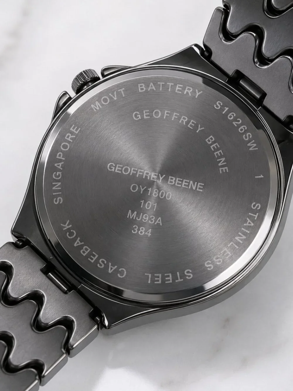 Geoffrey Beene Green Sunburst Dial Gunmetal Watch – New Without Box